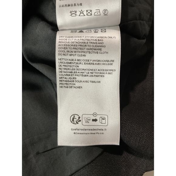 Zimmermann Embellished Black Crush Crop Top Size 0 / US 4 - Picture 6 of 7